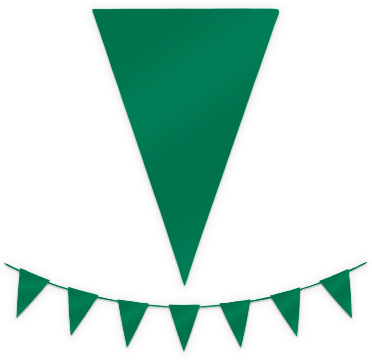 BTH - Slingers - Donker Groen - Slingers Verjaardag - Vlaggenlijn - Verjaardag Versiering - Verjaardag - Vlaggetjes - 1St