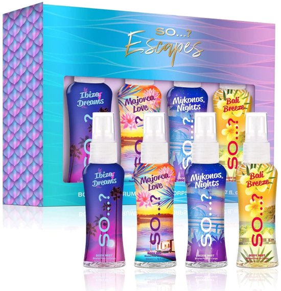 So - Lichaamsmist Set - So...? Escapes 4 x 50ml