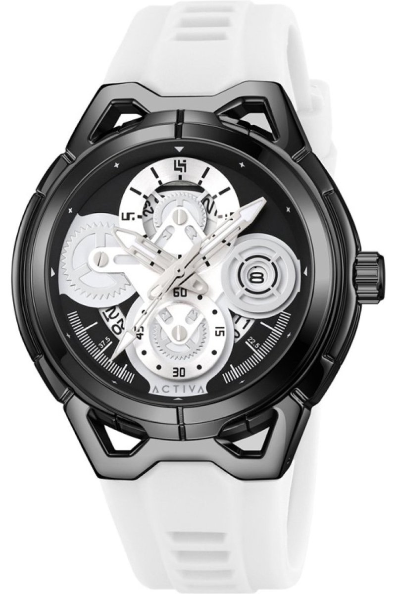 Activa x Invicta Digital ACW9349-002 Heren Horloge - Waterdicht - Digitaal - Quartz Uurwerk - met zilveren Wijzerplaat - 50mm
