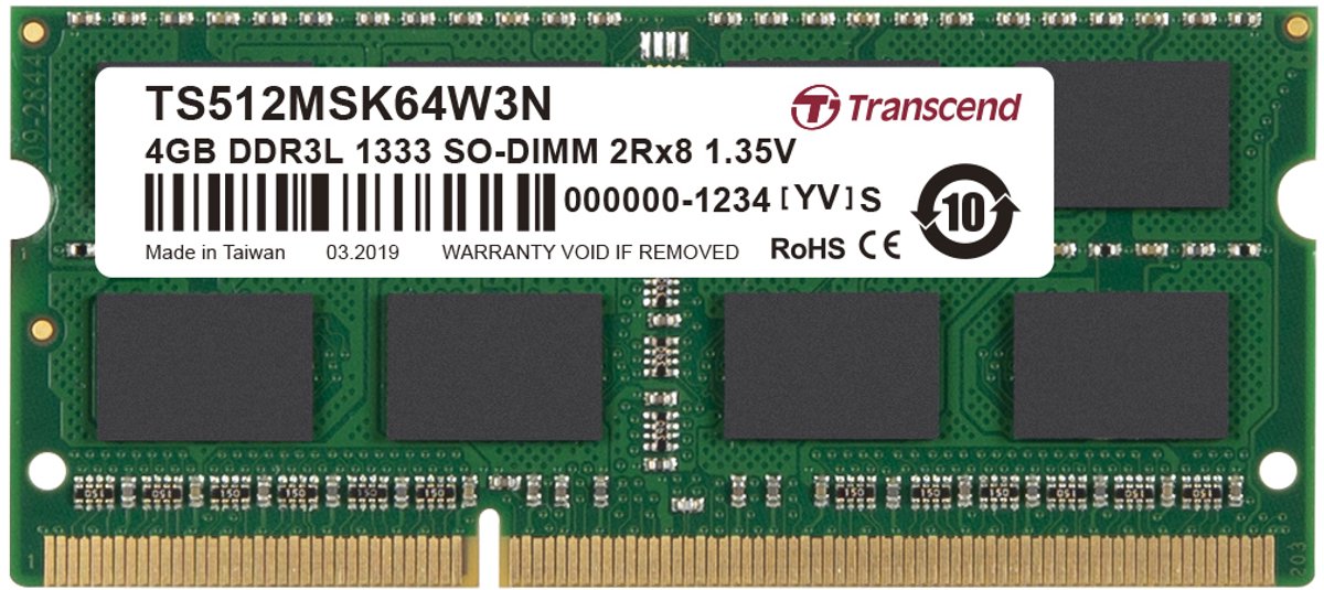 SODIMM DDR3 4GB 1333 2Rx8 1.35V LV
