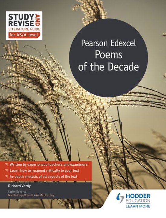 Study and Revise Literature Guide for AS/A-level: Pearson Ed ... - cover