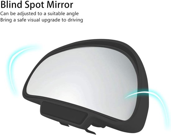 2x Verstelbare 360 Graden Groothoek Dodehoek Spiegel voor Auto, SUV, Caravan — afbeelding 5