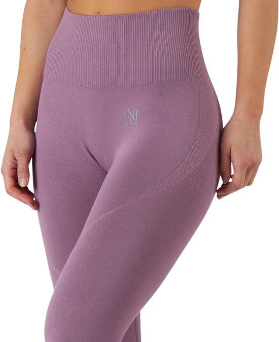Norfolk Sportlegging Dames - High Waist - Naadloos - Flatterende Pasvorm - Vochtafvoerende Sportbroek - Lila - Large - Erica Leggings van Norfolk — afbeelding 3