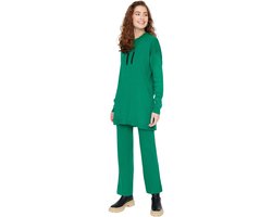Trendyol Camel Threads Chain Gedetailleerde Sweater-Broek Knitwear Set Tctaw23Us00117