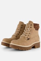 Rieker dames veterboot - Beige multi - Maat 39