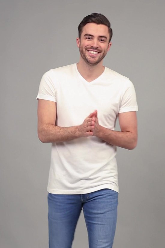 Suitable Vibambo T-Shirt V-Hals Wit 2-Pack Maat XL Heren