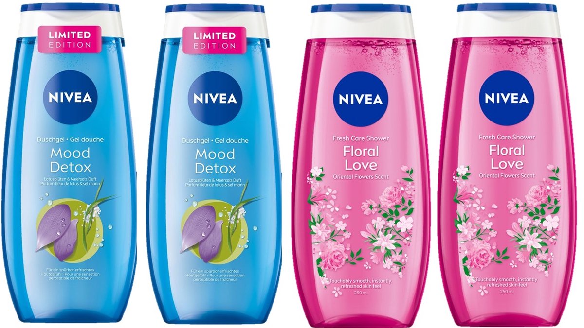 Nivea Douchegel - MIX - Mood Detox & Floral Love