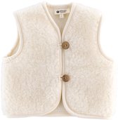 WOLLIES Amsterdam - Wollen Kinder Vest - 100% Merino Wol - 140-146 - Wit