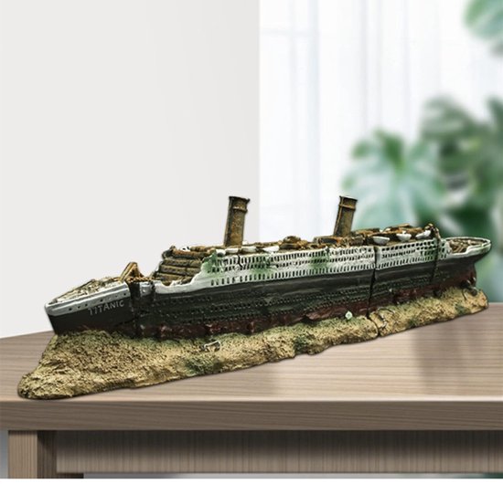 Aquarium, schipbreuk, decoratie, boot, kunststof, set hars, schip, vistank, ornamenten voor aquarium, decoratie, accessoires