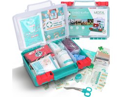 EHBO kit 295-delige - Complete EHBO Koffer/Doos - Verbanddoos - First Aid Kit - Pleisters & Verband - Noodpakket