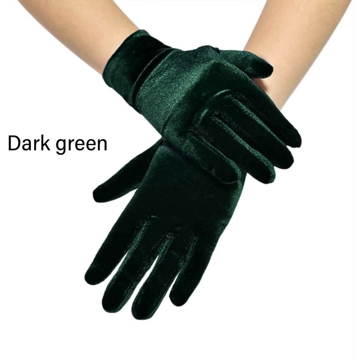Korte Fluwelen Opera Handschoenen voor Vrouwen – Rekbare Polo Lange Handschoenen voor Feest, Thee Party, Halloween, Bruiloft, Gala & Kostuum – Elegante Flapper Handschoenen