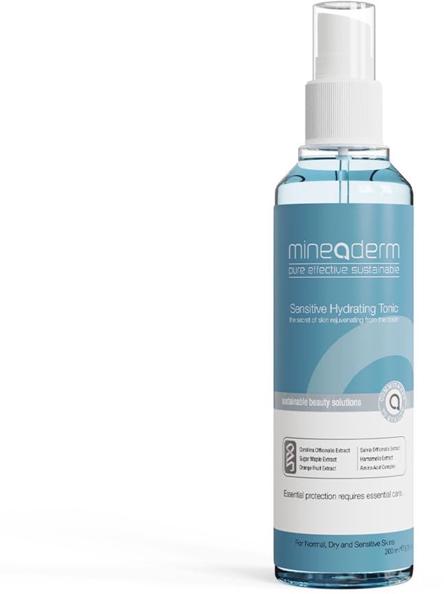 Mineaderm Facial Toner for Sensitive Skin – Pore-Refining Toner with Aloe Vera, Amino Acids & Panthenol – Moisturizing & Soothing – 200 ml