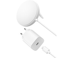 Belkin Magnetisch Draadloos Laadstation Qi2 15 W – Wit - Magsafe Compatibel - Inclusief Adapter