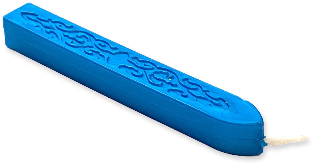 Posta | buigzame lak met lont | 1 staaf | Blauw