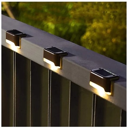 WellHome - Set van 10 warmwitte zonne-feestlampjes met veelkleurig LED-paneel - Inclusief