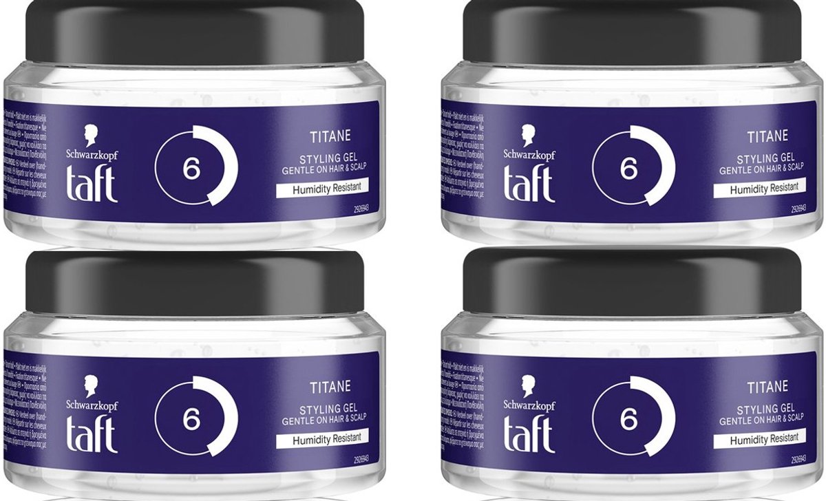 Bol.com Taft Titane Gel - Voordeelverpakking 4 x 250 ml Pot aanbieding