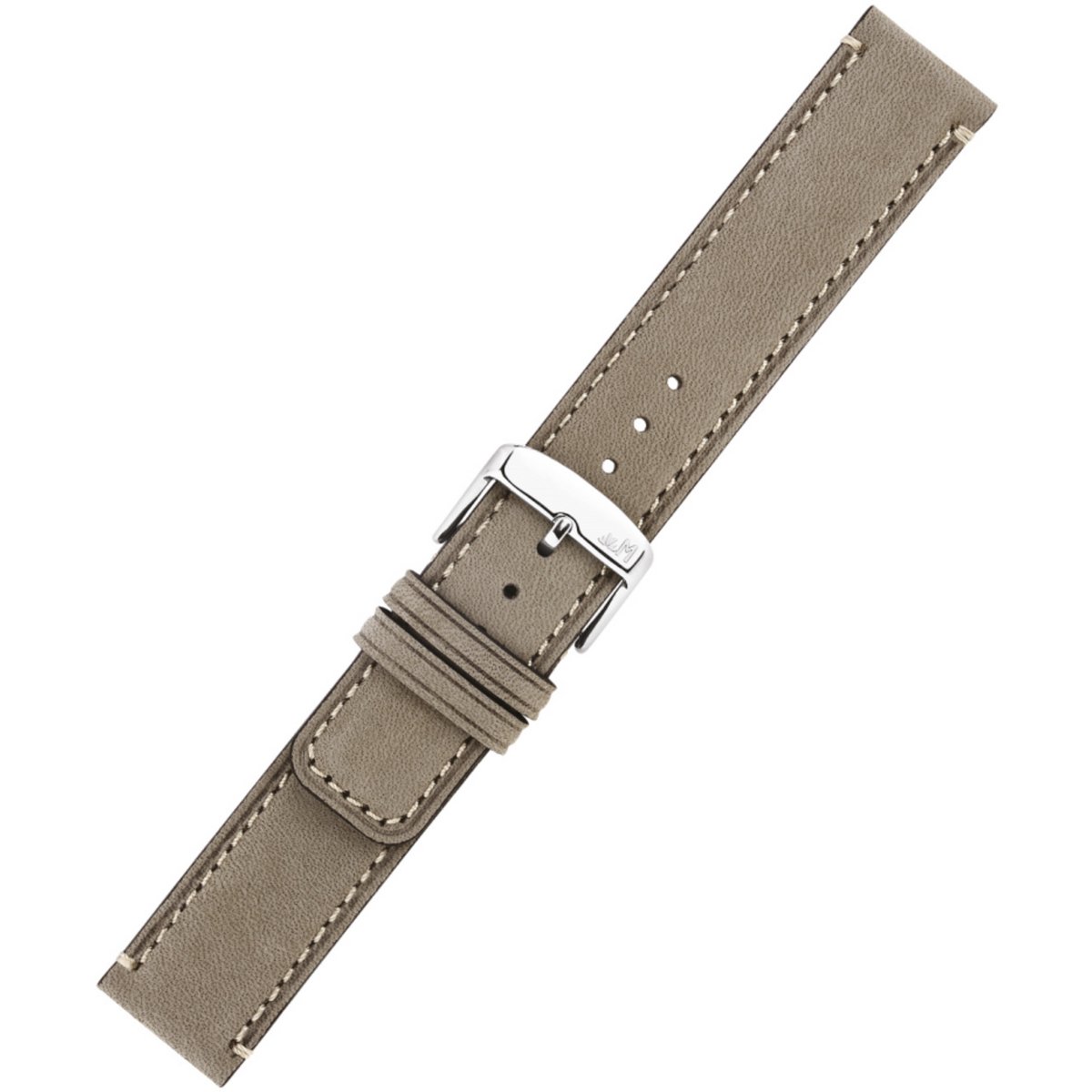 Morellato Nubuck Leren Horlogeband Grijs 20mm Extra Zacht