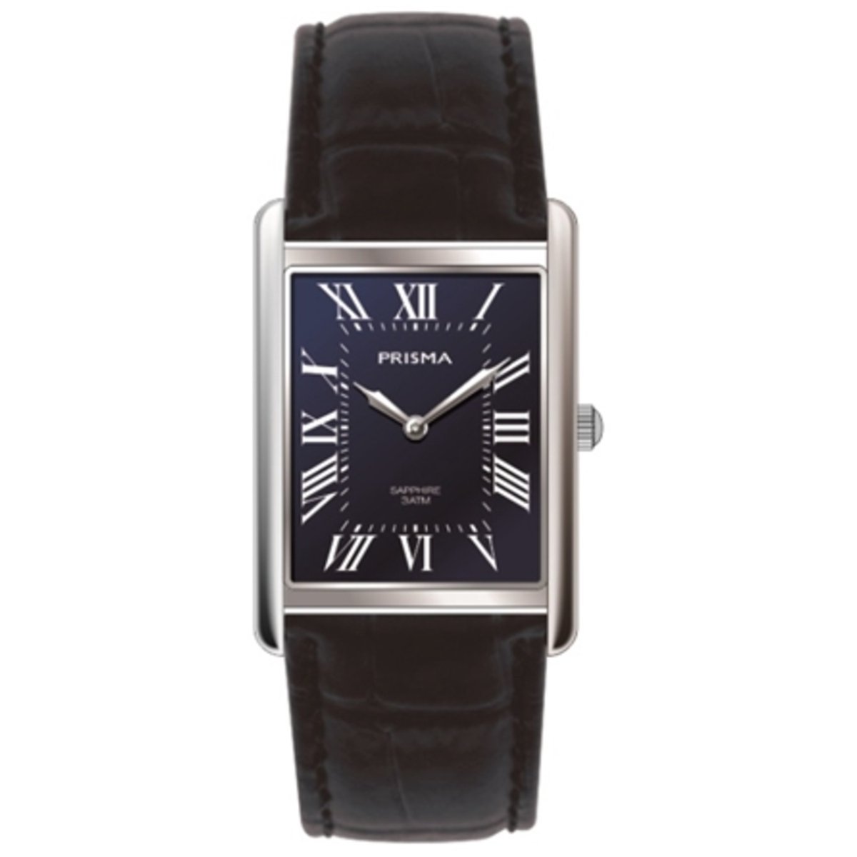 Prisma dameshorloge P.2353 Baroness Silver leder blauw