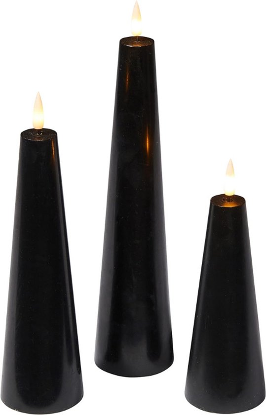 Bloederige Zwarte Kaarsen - Set van 2 Halloween Kaarsen