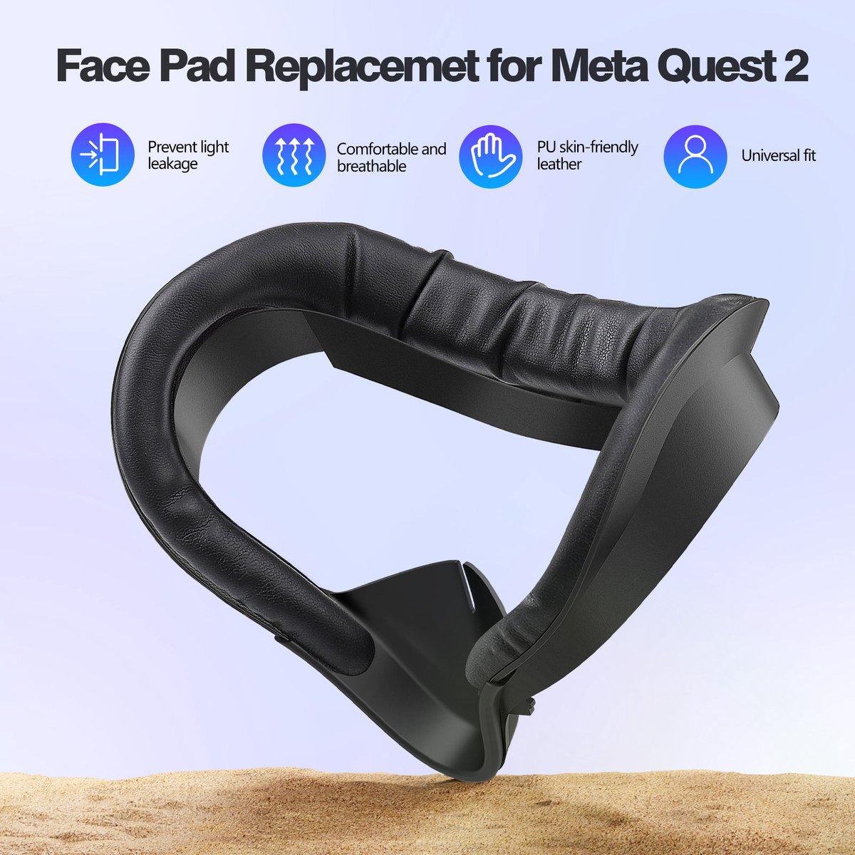 Meta Quest 2 Maskerbeugel PU-Leder thumbnail 5