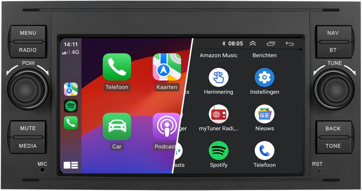 Ford Focus autoradio navigatie | Bluetooth | Fiësta Transit Connect C-Max