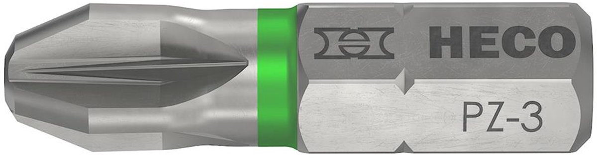 Heco - Drive-Bits - Pozidrive 3 - 25mm Blister verpakking 2 stuks