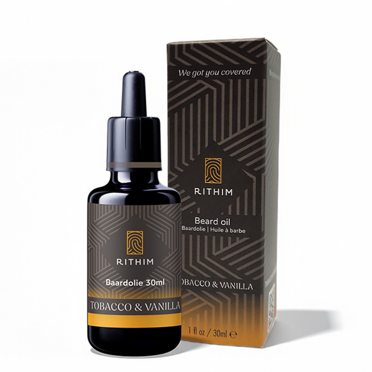 Rithim® Tobacco & Vanilla Baardolie 30 ml – Baardverzorging | Intense gentlemen geur | Gevoelige huid | Baardvoeding met o.a. baobab & Abyssinianolie op Prijzenvolger.com