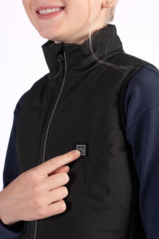 Gilet de réchauffement enfant Cuddle avec fonction de chauffage - Zwart - Taille 176 (avec powerbank)