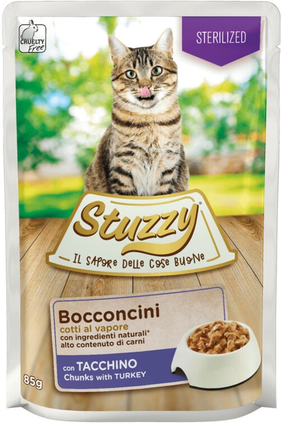 Stuzzy Kattenvoer Pouch Gesteriliseerd - 24 x 85 gr - Voordeelverpakking