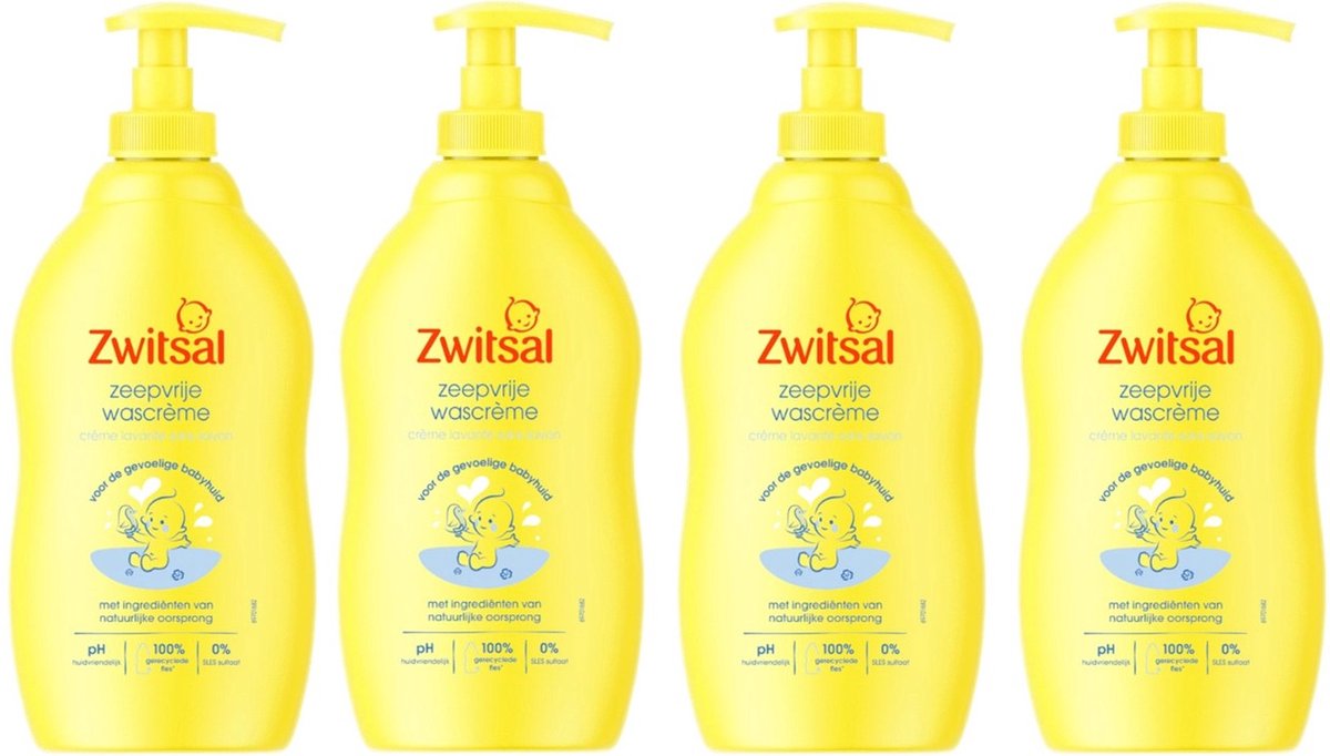 Zwitsal Wascreme 4 x 400 ml