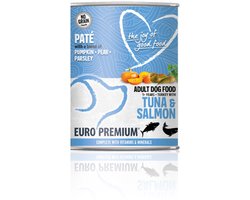 Euro-Premium Paté Adult Hondenvoer Nat Tuna & Salmon - 6 x 400 gr - Voordeelverpakking