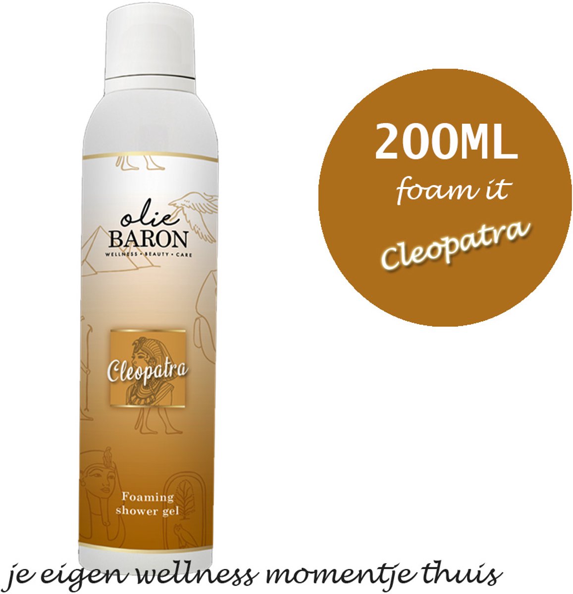 Foaming Shower Gel Cleopatra – 200ml – Luxe oriëntaalse geur