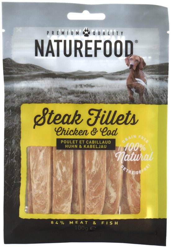 Rosewood Naturefood Steak Filet Kip - 8 x 100 gr - Voordeelverpakking