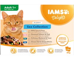 2x IAMS Delights Sea Collection 12 x 85 gr