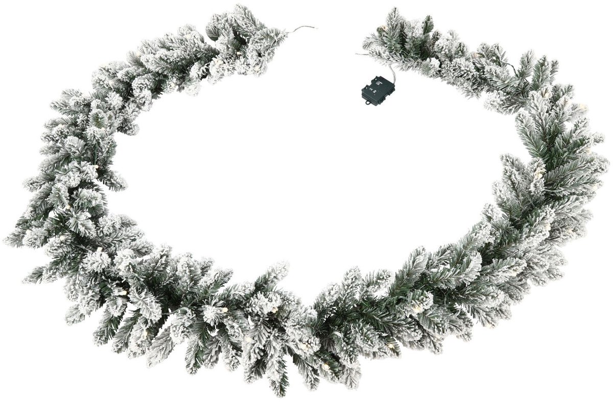 Countryfield Guirlande Nobilis met sneeuw - 50 LED - 270 cm