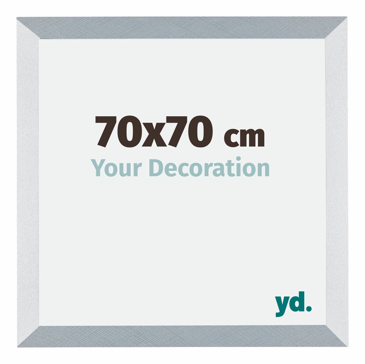 yd. Your Decoration - Fotolijst 70x70 cm - MDF - Aluminium Geborsteld - Mura