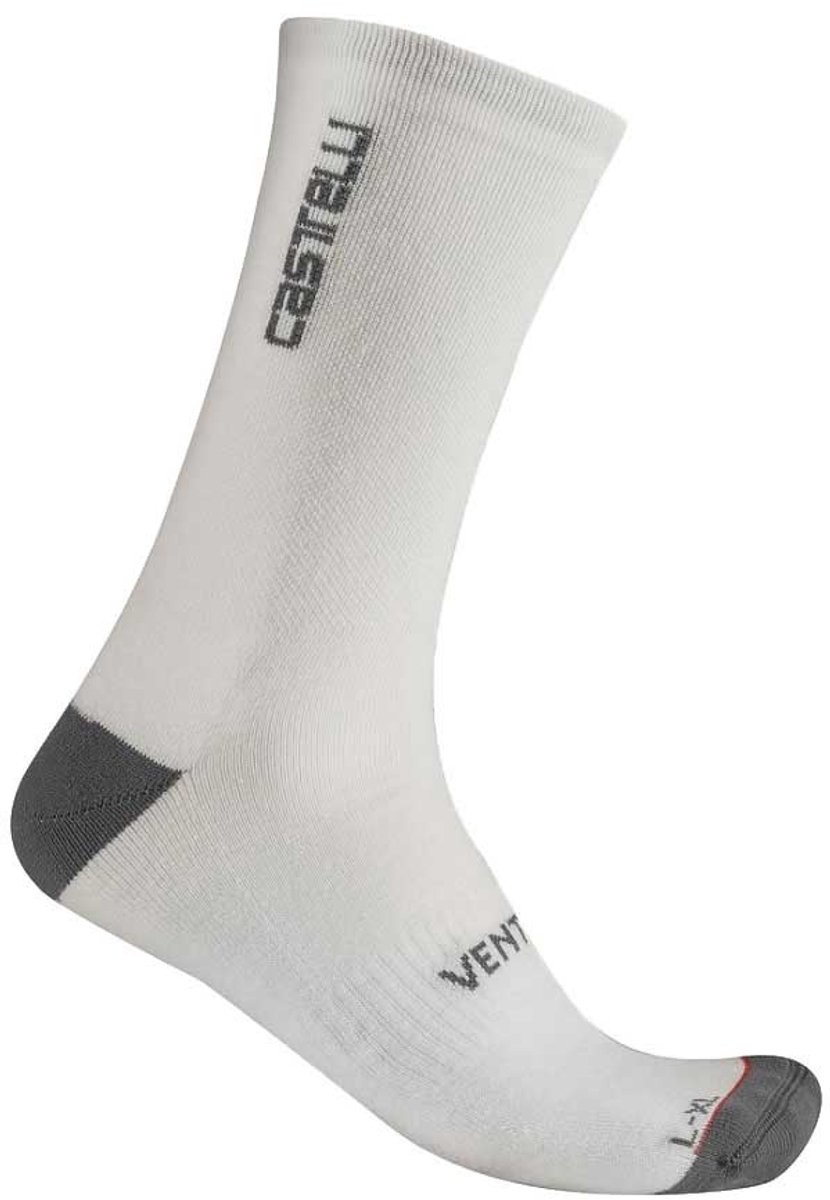 Castelli Venti Soft Merino Sokken Wit EU 44-47 Man