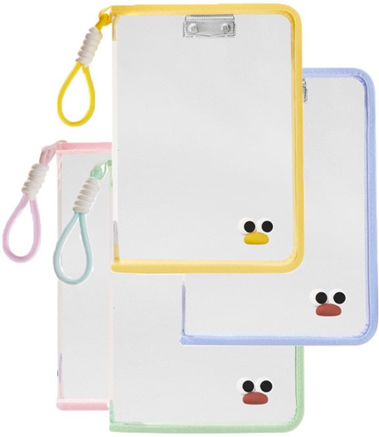 KONVINIT Set van 2 uitbreidende bestandsmappen, 5 vakken, A4-map, accordeon- bestandsorganizer met labels, plastic documentenorganizer, mappen voor kantoor, zaken, school, thuis