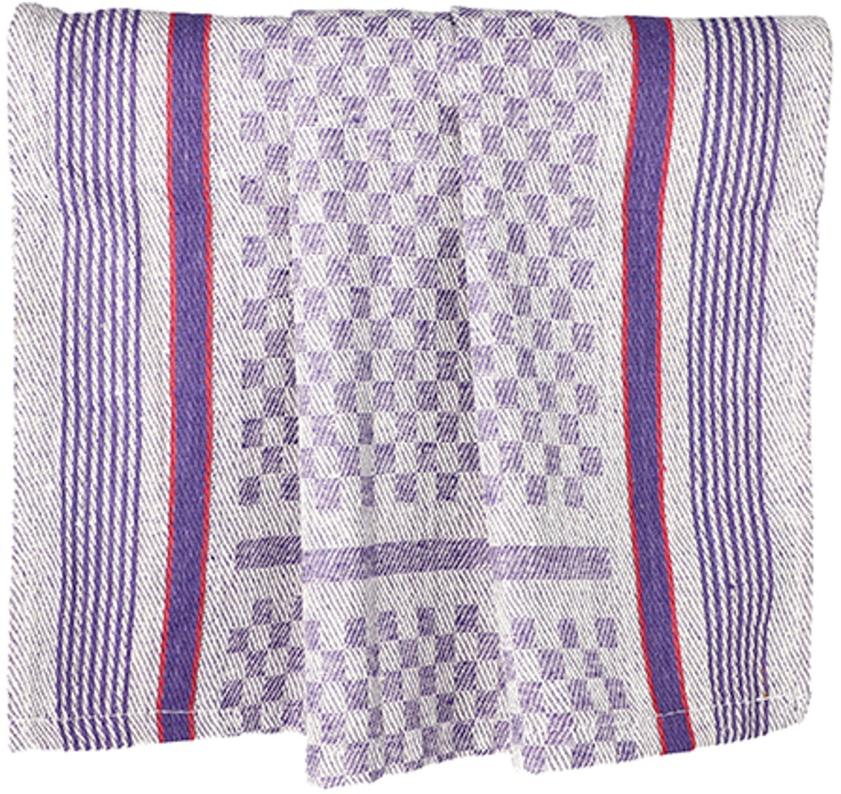 10 theedoeken 90 cm x 45 cm weiß/violett pitdoek