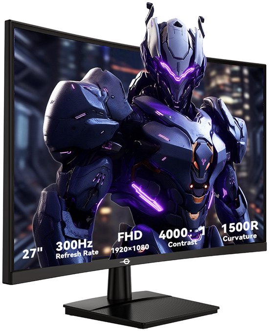 Monitor Gaming R1500 TITAN ARMY C27A1H R1500 16:9 Fast VA FHD 300Hz Gaming monitors | bol