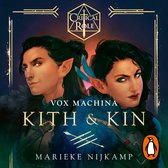 Boekomslag met twee elfen, Kith & Kin in grote letters, met het Critical Role logo en een pinguïn.