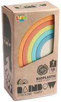 Luna Toys Stapeltoren Regenboog – 7-delig – Biologisch Afbreekbaar Speelgoed – Motoriek & Kleuren Leren – Vanaf 18 Maanden