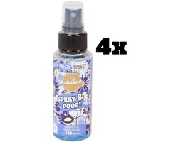 4x Fabulosa Spray & Poop geurneutralisator - Blauw