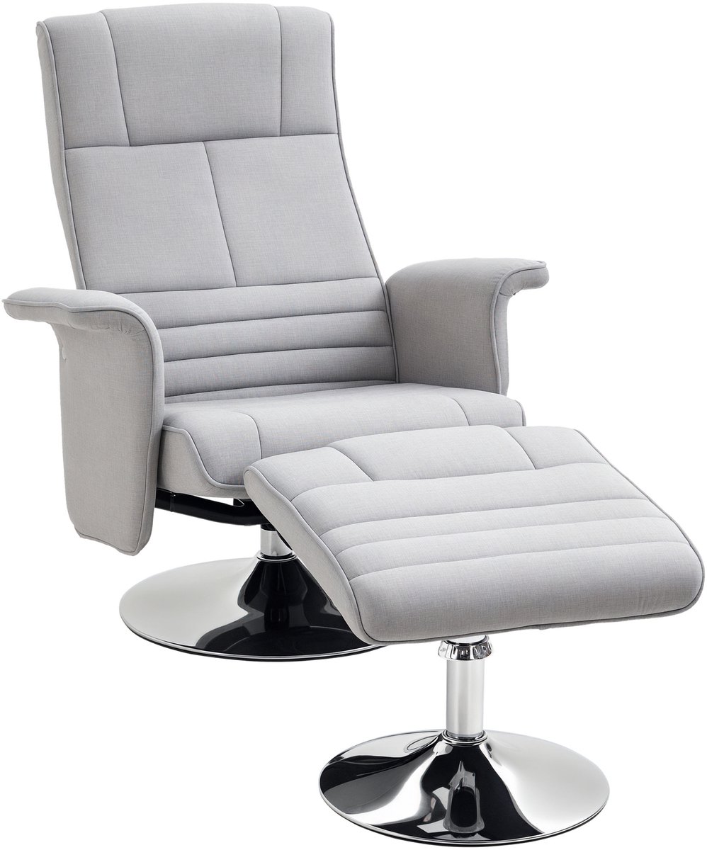 Afbeelding 2 van GranMaison Massagestoel Lichtgrijs Elektrisch met Armleuning