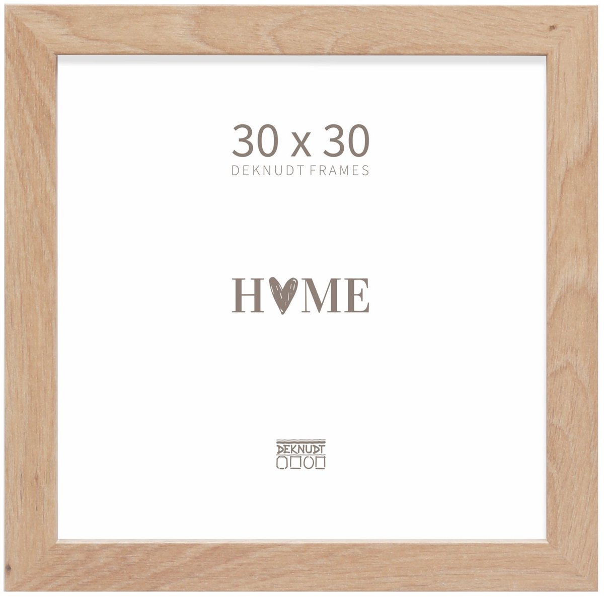 Deknudt Frames fotolijst - S45SH1 - naturel hout - fotomaat: 30x30 cm