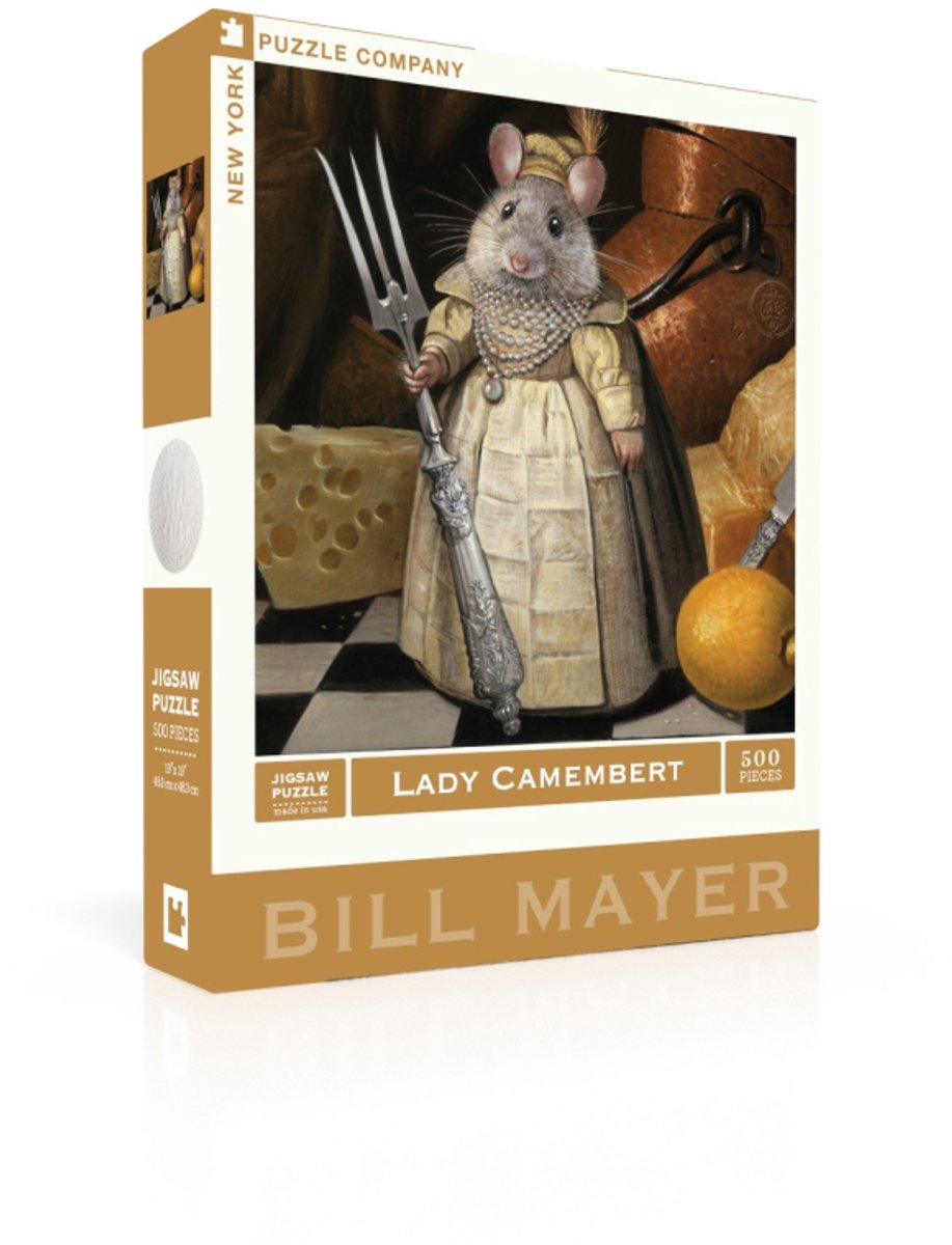 New York Puzzle Company Puzzel Lady Camembert - 500 stukjes