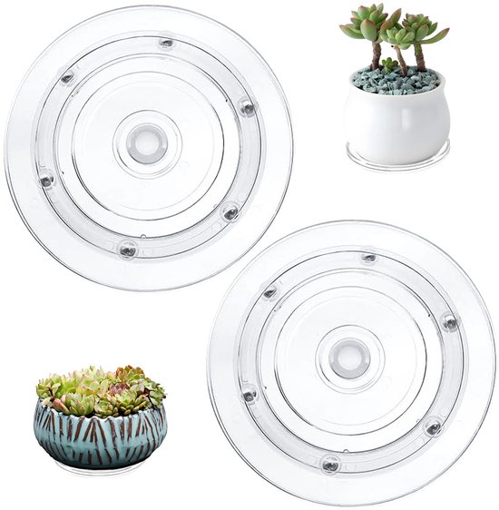 Gehard glazen Lazy Susan draaibare draaitafel Heavy Duty gehard glazen