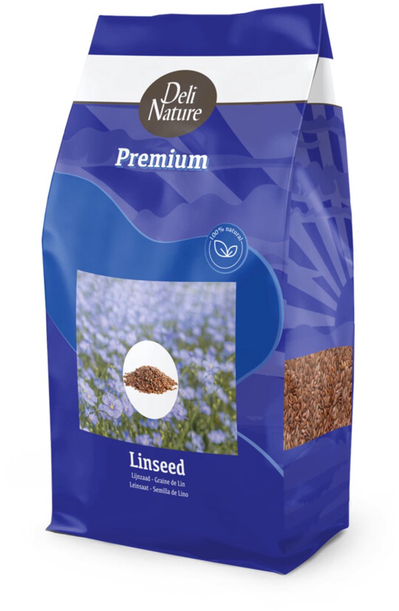 Deli Nature Lijnzaad - 10 x 1 kg - Voordeelverpakking