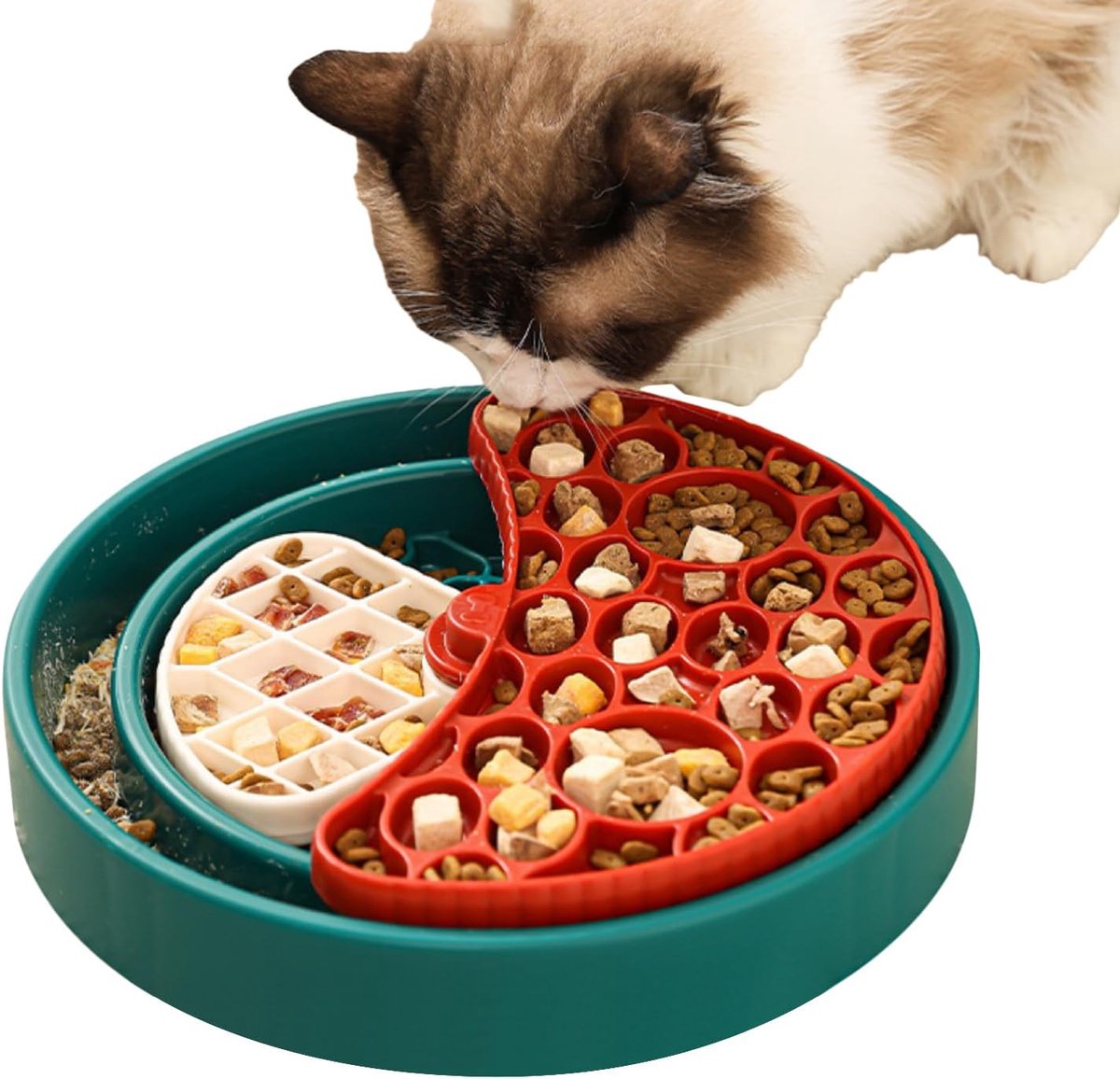 Honden voerbak - Interactieve voerbak - Langzamer eten - 360 graden rotatie - 29x29x6 cm - Niet gespecificeerd