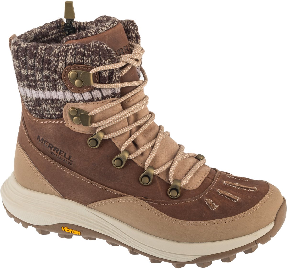 Merrell Siren 4 Thermo Mid Zip WP Vrouwen Trekkingschoenen Beige